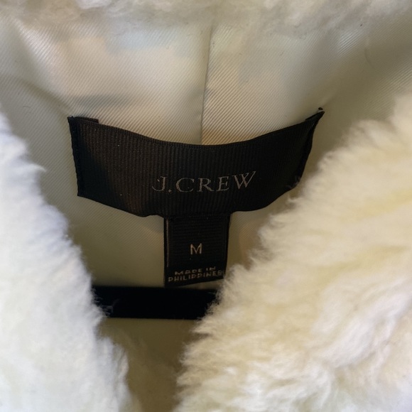 J. crew faux fur vest size medium - Picture 2 of 5